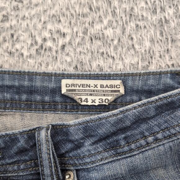 Buffalo David Bitton Jeans Mens 34x30 Blue Driven X Straight Basic Stretch Denim - Picture 4 of 10